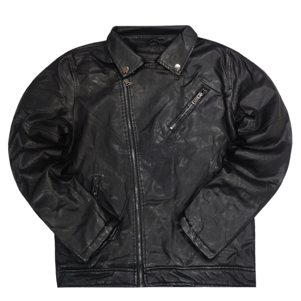 Gang - H-220-B - leatherette jacket - black