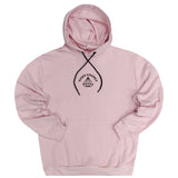 Tony couper - H23/29 - brik diamond hoodie - pink
