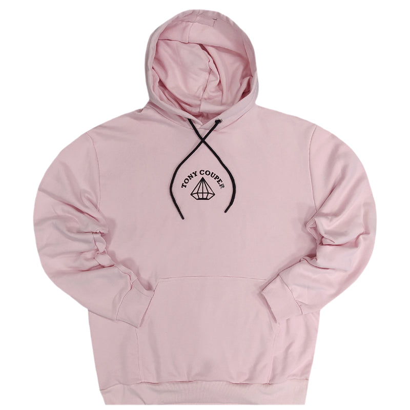 Tony couper - H23/29 - brik diamond hoodie - pink