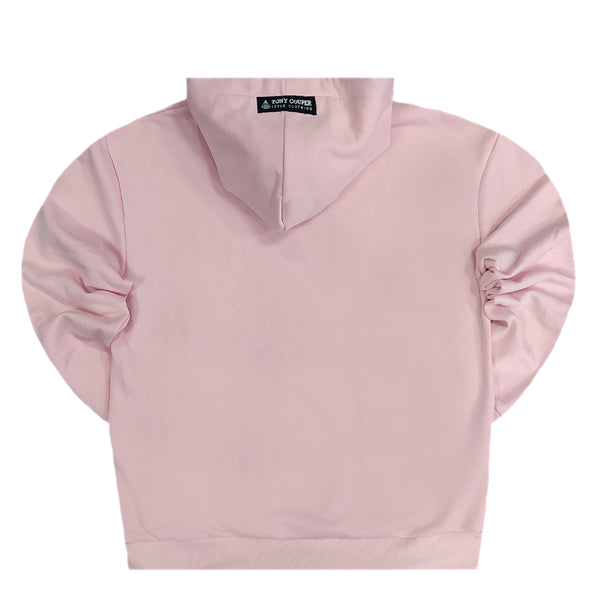 Tony couper - H23/29 - brik diamond hoodie - pink