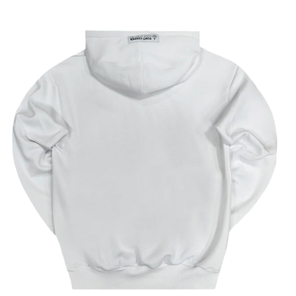 Tony couper - H23/22 - brik diamond hoodie - white