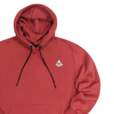 Tony couper - H23/40 - simple diamond hoodie - brick red