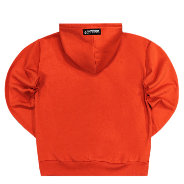 Tony couper  - H24/18 - simple diamond hoodie - orange