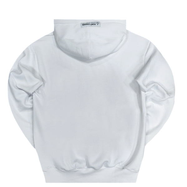 Tony couper  - H24/19 - simple diamond hoodie - white