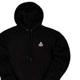 Tony couper  - H24/20 - simple diamond hoodie - black