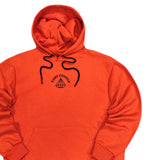 Tony couper  - H24/22 - simple diamond hoodie - orange