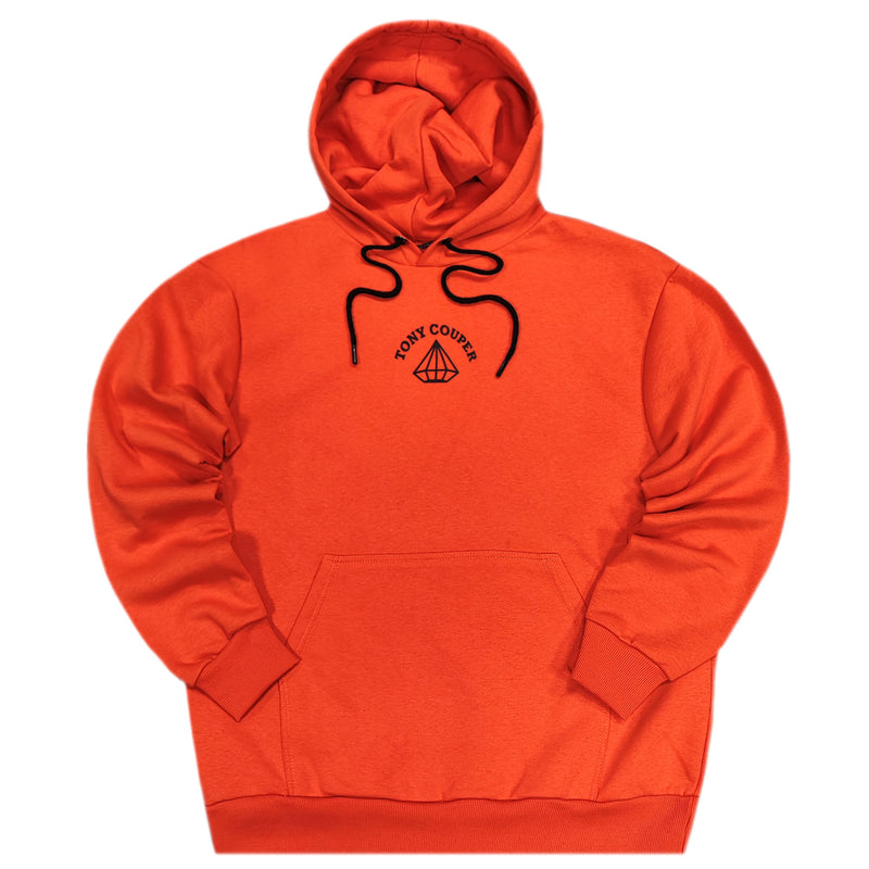 Tony couper  - H24/22 - simple diamond hoodie - orange