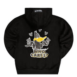 Tony couper  - H24/54 - who cares hoodie - black
