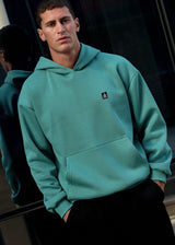 Ανδρικό μακρυμάνικο φούτερ με κουκούλα Tony couper-H26/18-mint