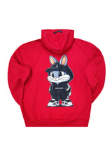 Ανδρικό μακρυμάνικο φούτερ με κουκούλα Tony couper-H26/13-red Bunny