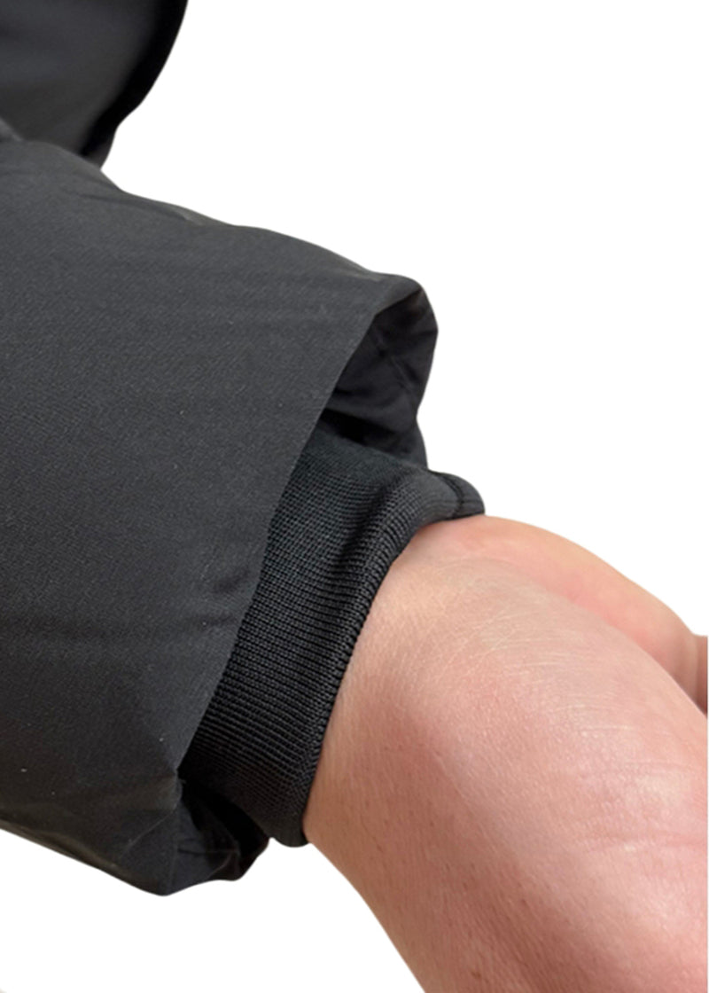 Ανδρικό μπουφάν με κουκούλα GUF-H275-1-puffer μαύρο