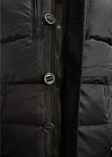 Ανδρικό μπουφάν με κουκούλα GUF-H275-1-puffer μαύρο