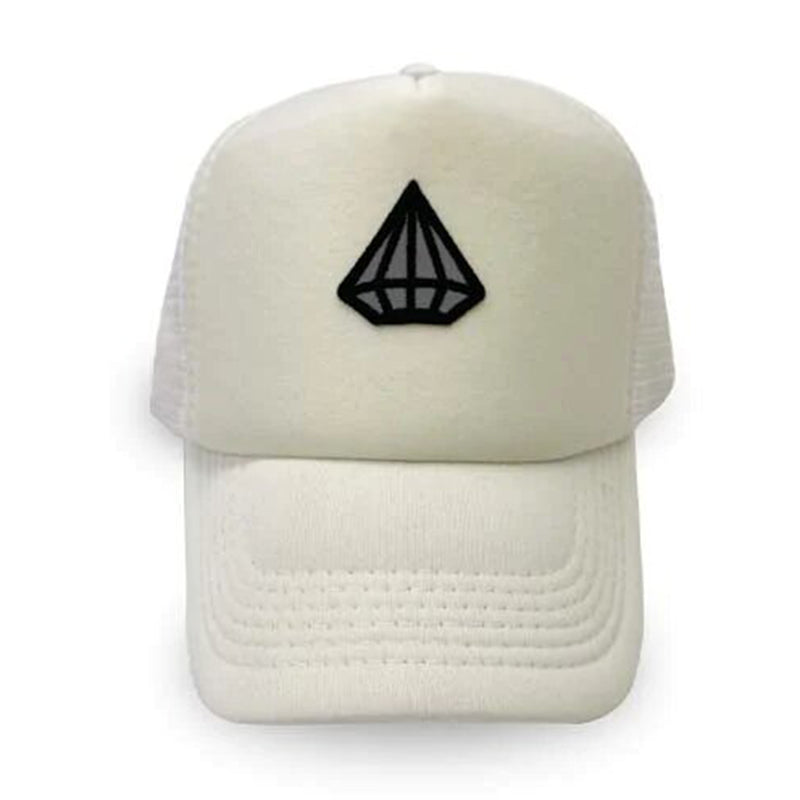 Tony couper - HAT22/4 - diamond baseball cap - white