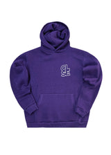Ανδρικό φούτερ με κουκούλα Close society - HD26-600 -purple hoodie