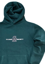 Ανδρικό φούτερ με κουκούλα Close society - HD26-700 -green hoodie