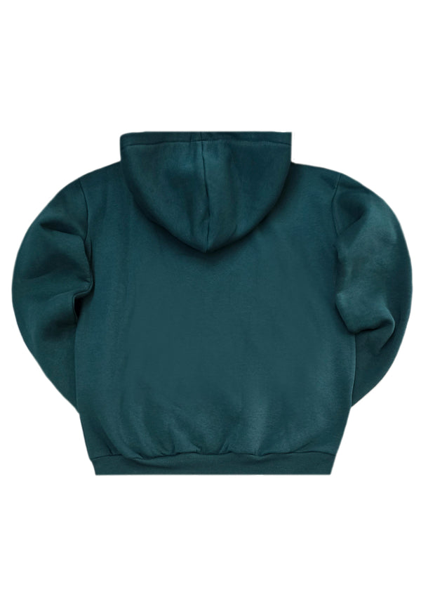 Ανδρικό φούτερ με κουκούλα Close society - HD26-700 -green hoodie