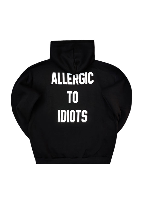 Ανδρικό φούτερ με κουκούλα Close society-HD26-903-black hoodie regular fit Allergic To Idiots
