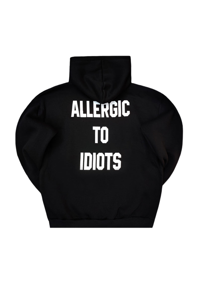 Ανδρικό φούτερ με κουκούλα Close society-HD26-903-black hoodie regular fit Allergic To Idiots