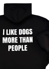 Ανδρικό φούτερ με κουκούλα Close society-HD26-904-black hoodie regular fit I Like Dogs