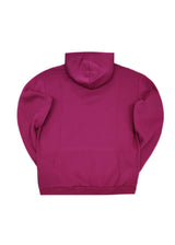 Ανδρικό φούτερ με κουκούλα Close society-HDS26-600-magenta hoodie regular fit