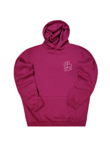 Ανδρικό φούτερ με κουκούλα Close society-HDS26-600-magenta hoodie regular fit