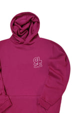 Ανδρικό φούτερ με κουκούλα Close society-HDS26-600-magenta hoodie regular fit