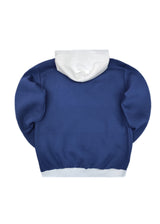 Ανδρικό φούτερ με κουκούλα Close society-HDS26-700-blue-white hoodie regular fit