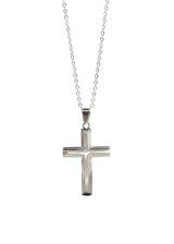 Αλυσίδα από ανοξείδωτο ατσάλι GUF - HLLY-335 - double cross chain ασημένιο