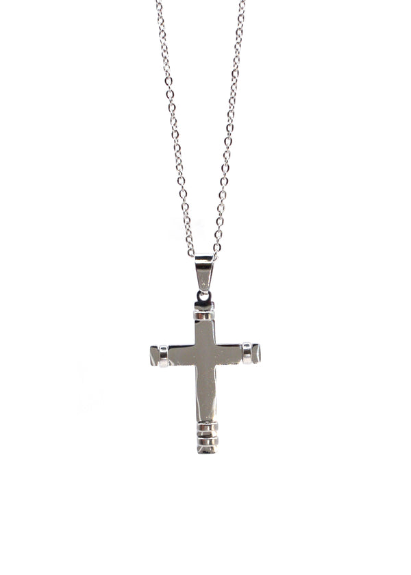 Αλυσίδα από ανοξείδωτο ατσάλι GUF - HLLY-355 - element cross chain ασημένιο