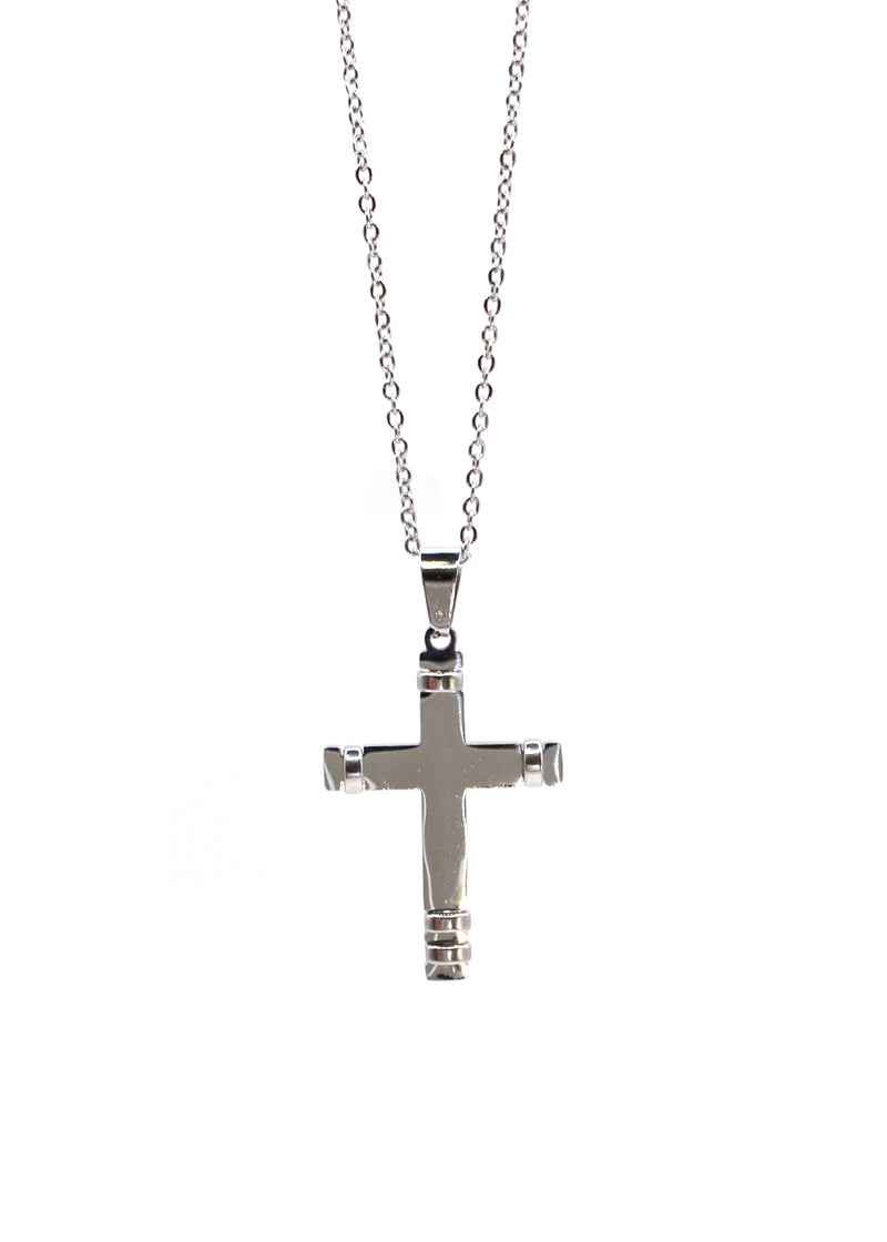 Αλυσίδα από ανοξείδωτο ατσάλι GUF - HLLY-355 - element cross chain ασημένιο