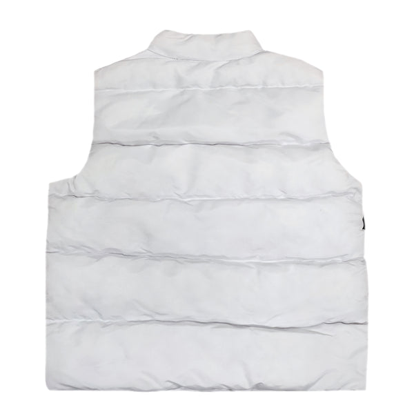 ICON D2 sleeveless puffer jacket - white