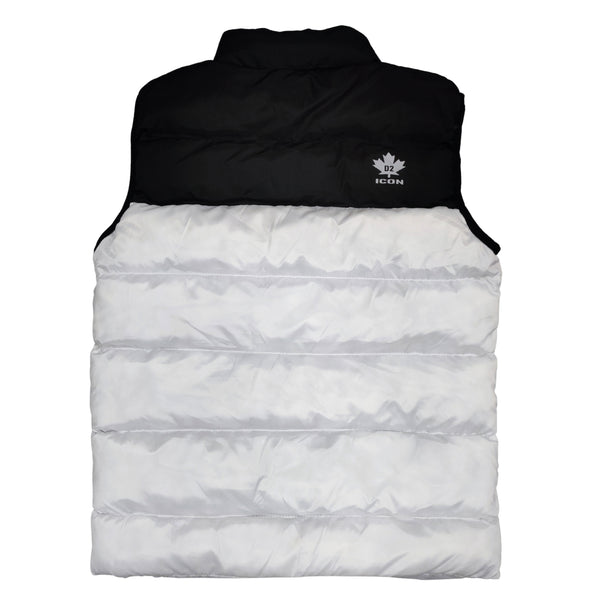 ICON D2 - ICN-005811 - sleeveless puffer jacket - black & white