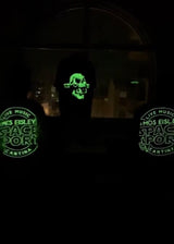 Ανδρική κοντομάνικη μπλούζα Jcyj - TRM725 - put your money NEON oversize tee - GLOW IN THE DARK μαύρο