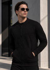 Ανδρική Ζακέτα Close Society-WAFFLE JACKET-black