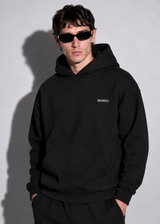 Ανδρικό φούτερ με κουκούλα Vinyl Art Clothing - 84815-01 - emblem hoodie oversized μαύρο