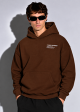 Ανδρικό μακρυμάνικο φούτερ με κουκούλα Vinyl Art Clothing-75757-33-Studios V Legacy hoodie cotton oversized brown