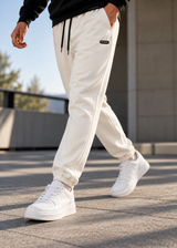 Ανδρική φόρμα Vinyl Art Clothing - 04815-02 - relaxed fit emblem sweatpants λευκό