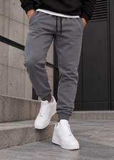 Ανδρική φόρμα Clever - CF-25340 -dark grey simple jogger pants