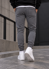 Ανδρική φόρμα Clever - CF-25340 -dark grey simple jogger pants