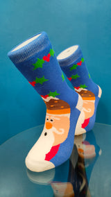 V-tex socks shocked santa  - blue