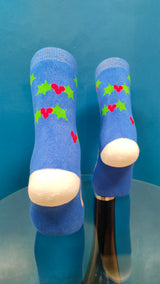 V-tex socks shocked santa  - blue