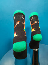 V-tex socks vacation reindeer - black