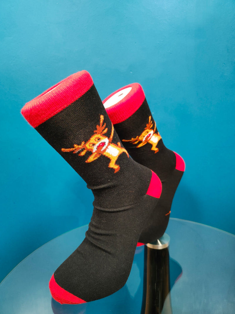 V-tex socks dabbing Rudolf - black