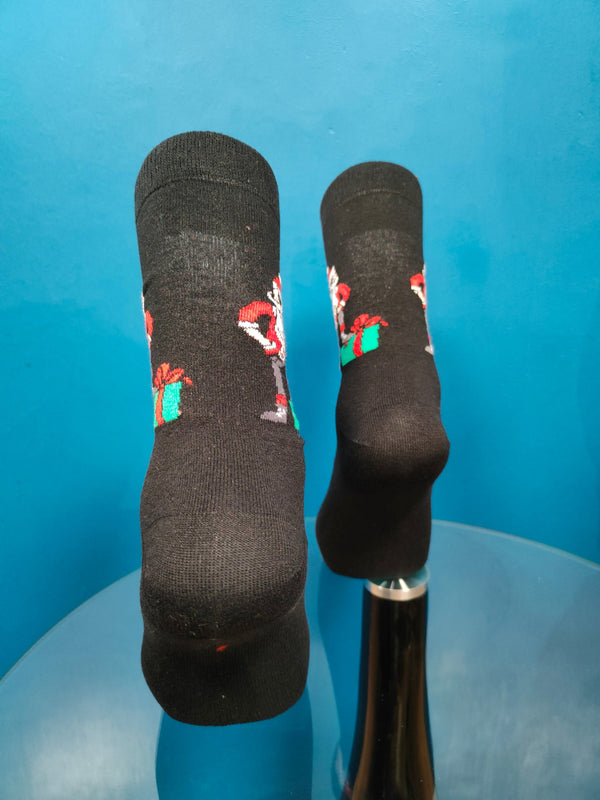 V-tex socks rock santa - black