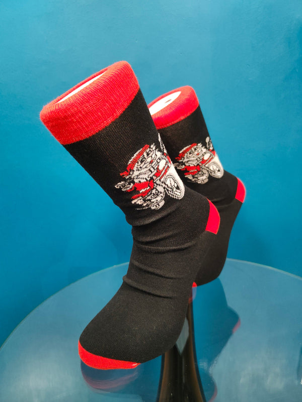 V-tex socks biker santa - black