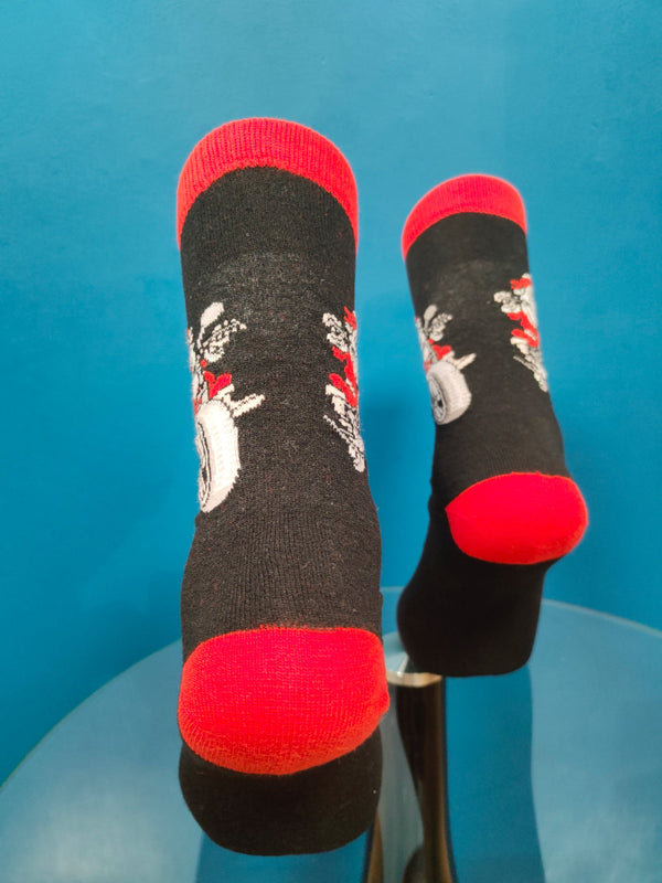 V-tex socks biker santa - black