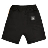 Vinyl art clothing - 05434-01-W - shorts with logo tape - black