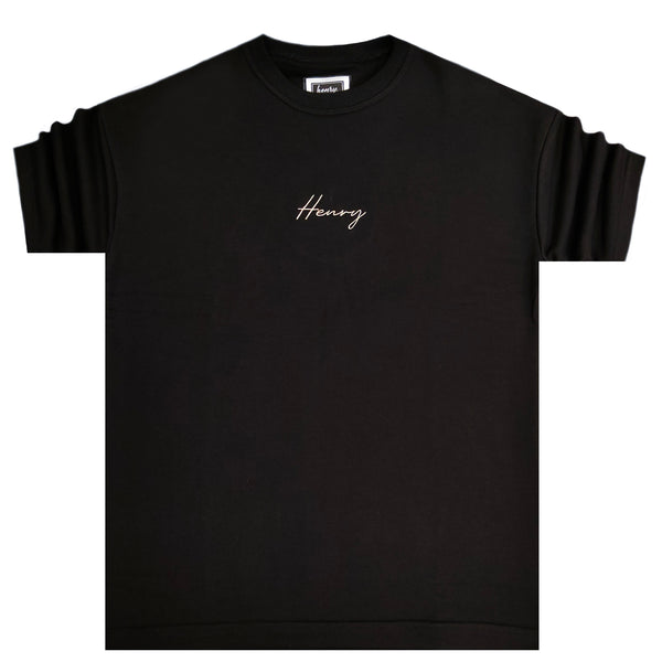 Henry clothing - 3-440 - scuba logo tee - black
