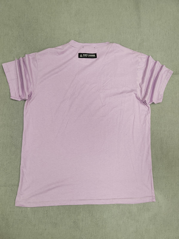 Tony couper - TT22/66 - sq logo tee - lilac