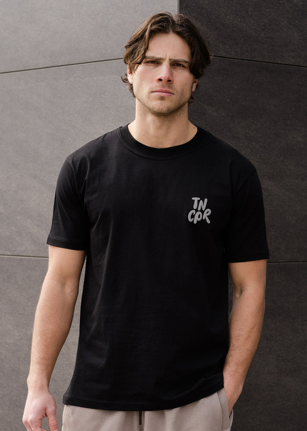 Ανδρική κοντομάνικη μπλούζα Tony couper - TC25/1- Black TNC Loose fit